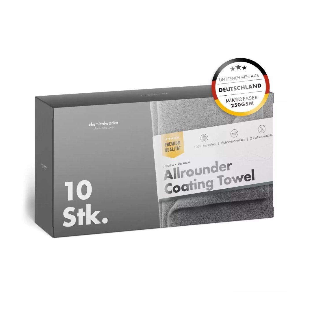 Allrounder Coating Towel 250GSM Grå 40×40cm 10 St